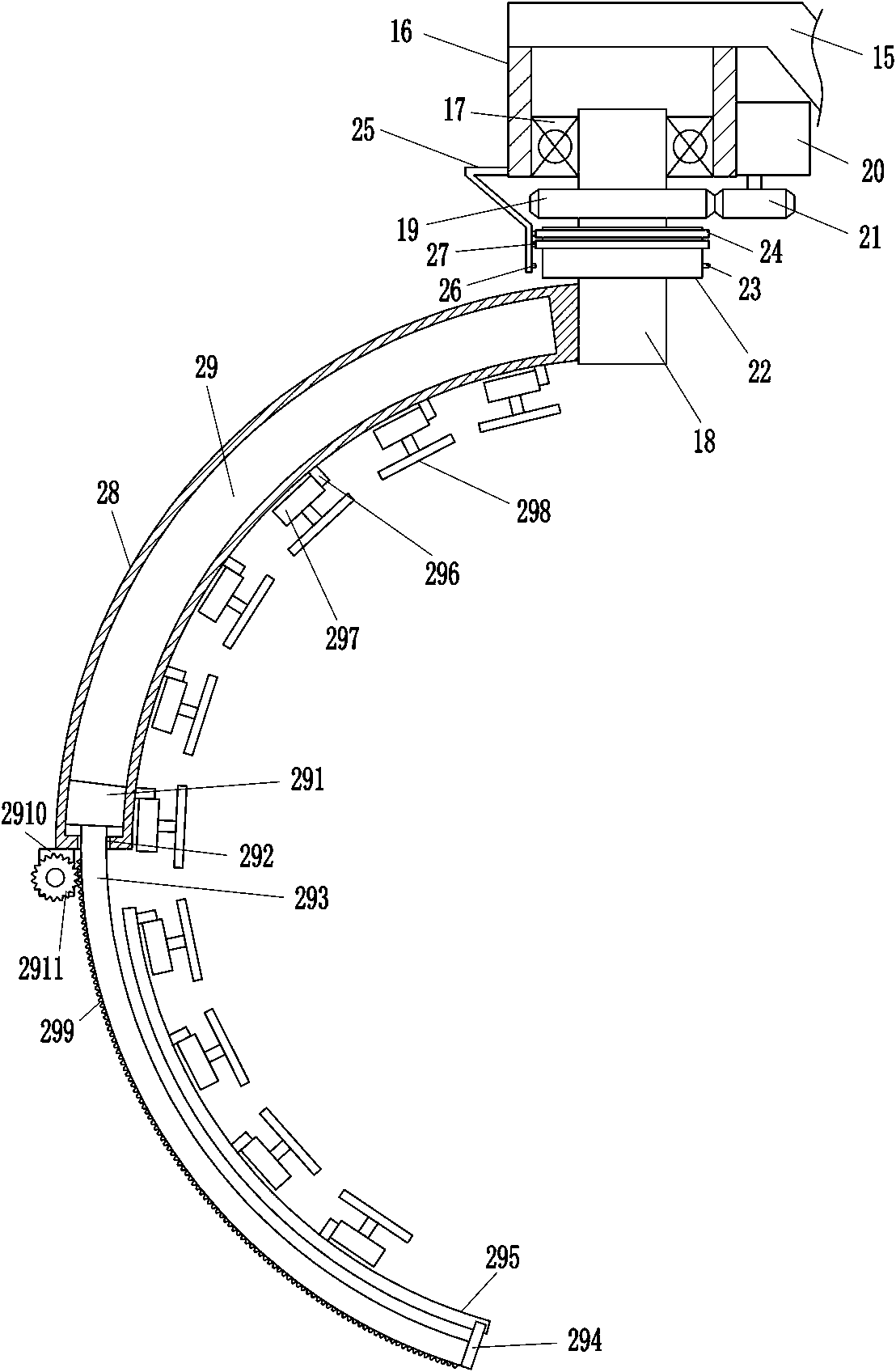 Intelligent pruning device for border trees