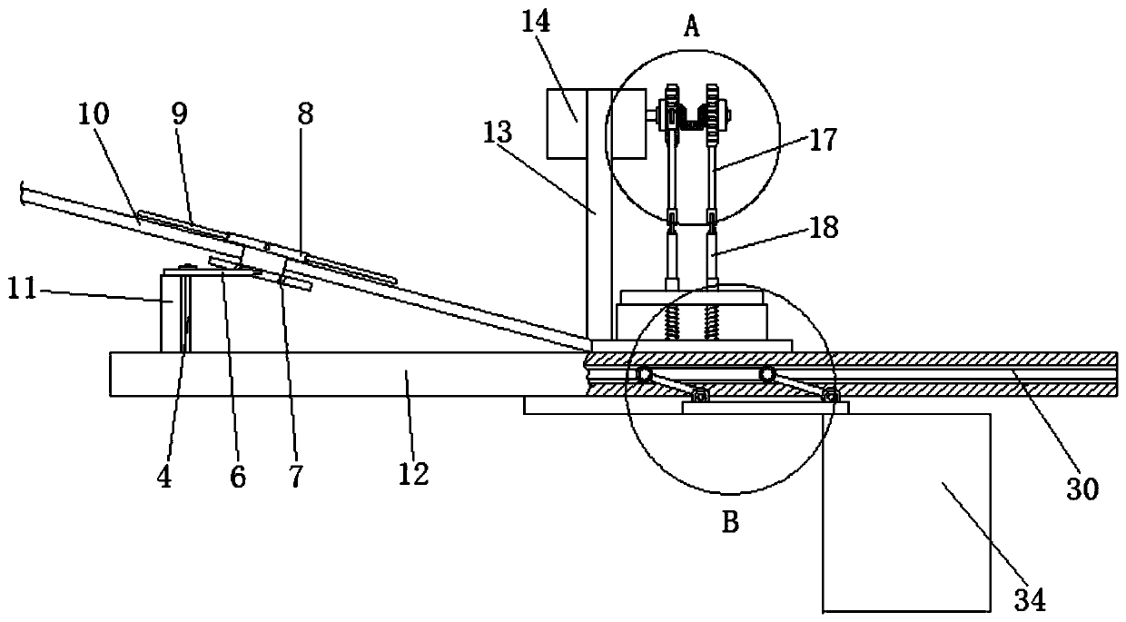 Rubber extrusion forming device based on mechanical transmission