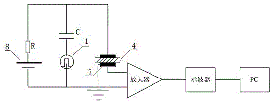 High voltage cable space charge measurement system and method based on electroacoustic pulse method