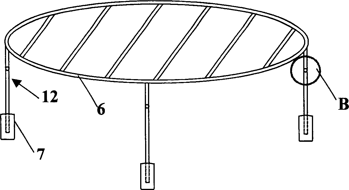 Foldable roasting supporter for microwave oven