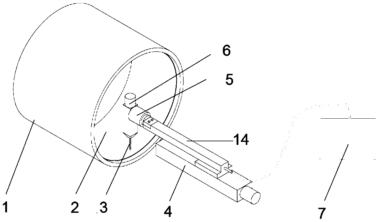 Film forming liquid injection device for centrifugal film preparation