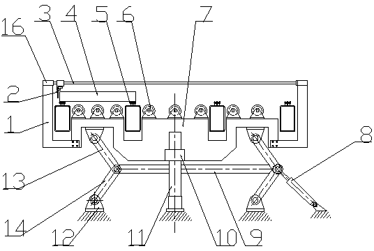 Lifting type idler wheel conveyor for chain transfer