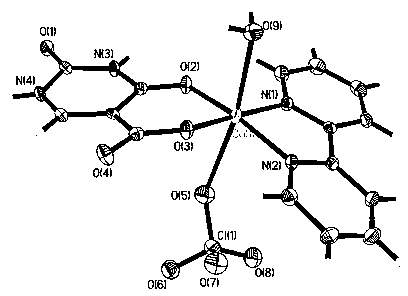 Copper complex built by pyrimidine carboxylic acid base ligand, preparation method and use of copper complex