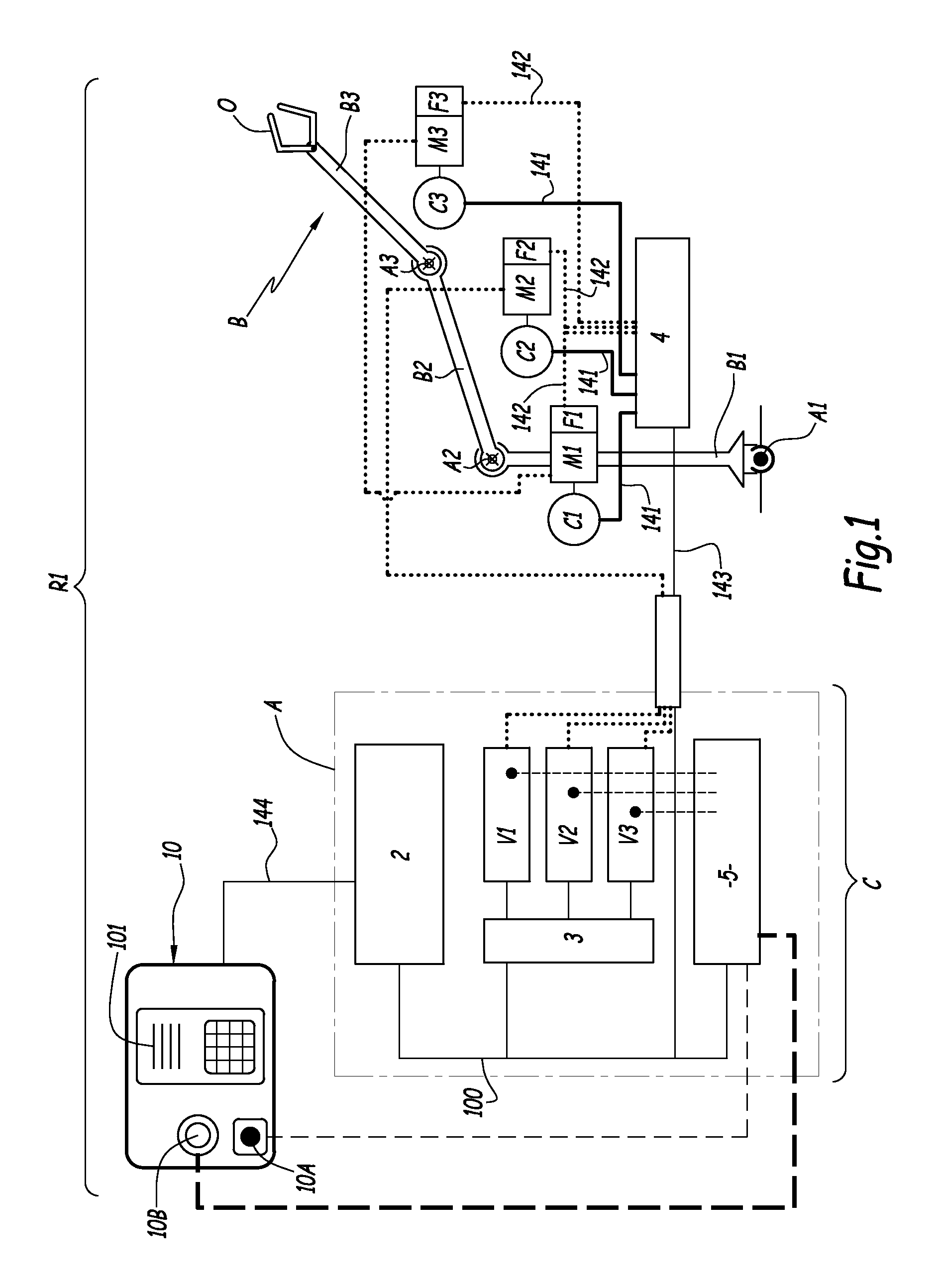 Method for commanding a multi-axis robot and robot for implementing such a method