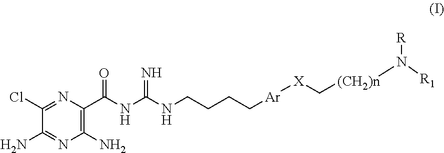 Arylalkyl- and aryloxyalkyl-substituted epthelial sodium channel blocking compounds