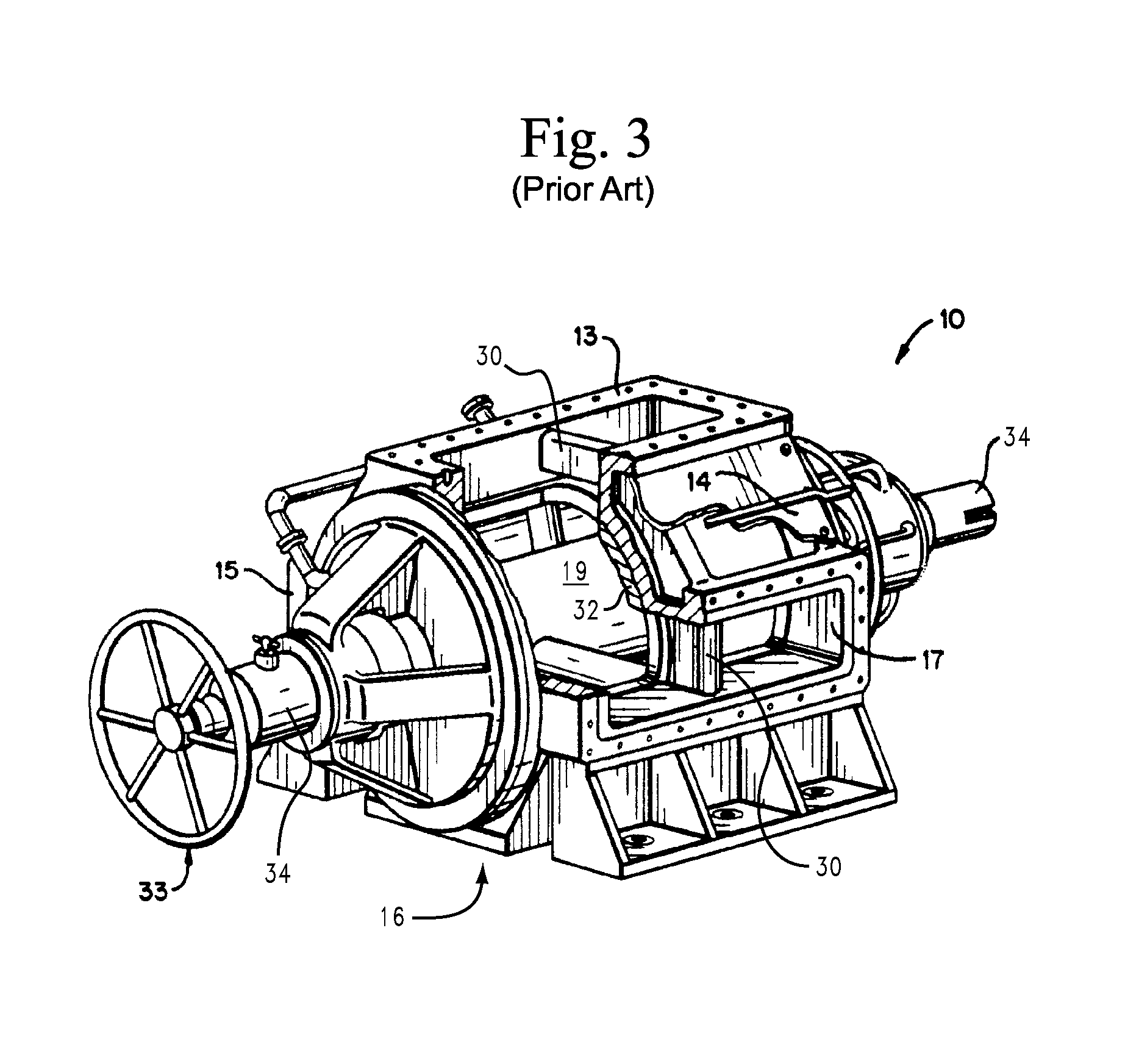 Unobstructed low pressure outlet and screen grid for a high pressure feeder