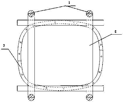 Construction method of construction equipment for actively assembled caisson