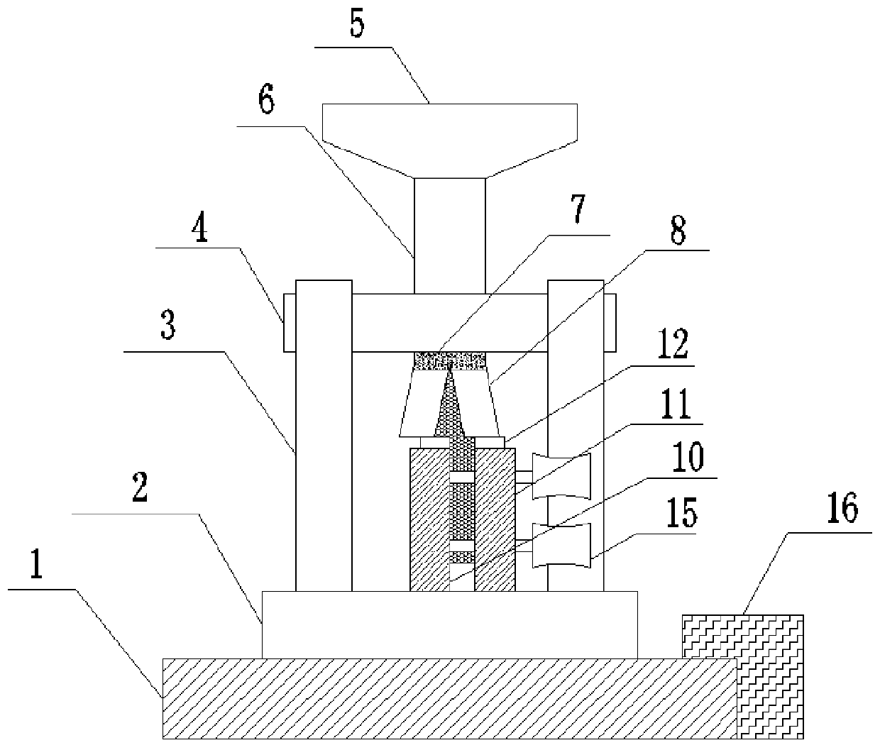 A conductor extruding device