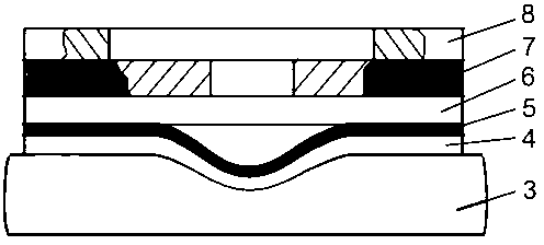 Laser mask shock forming device based on plasticine mould and method of laser mask shock forming device