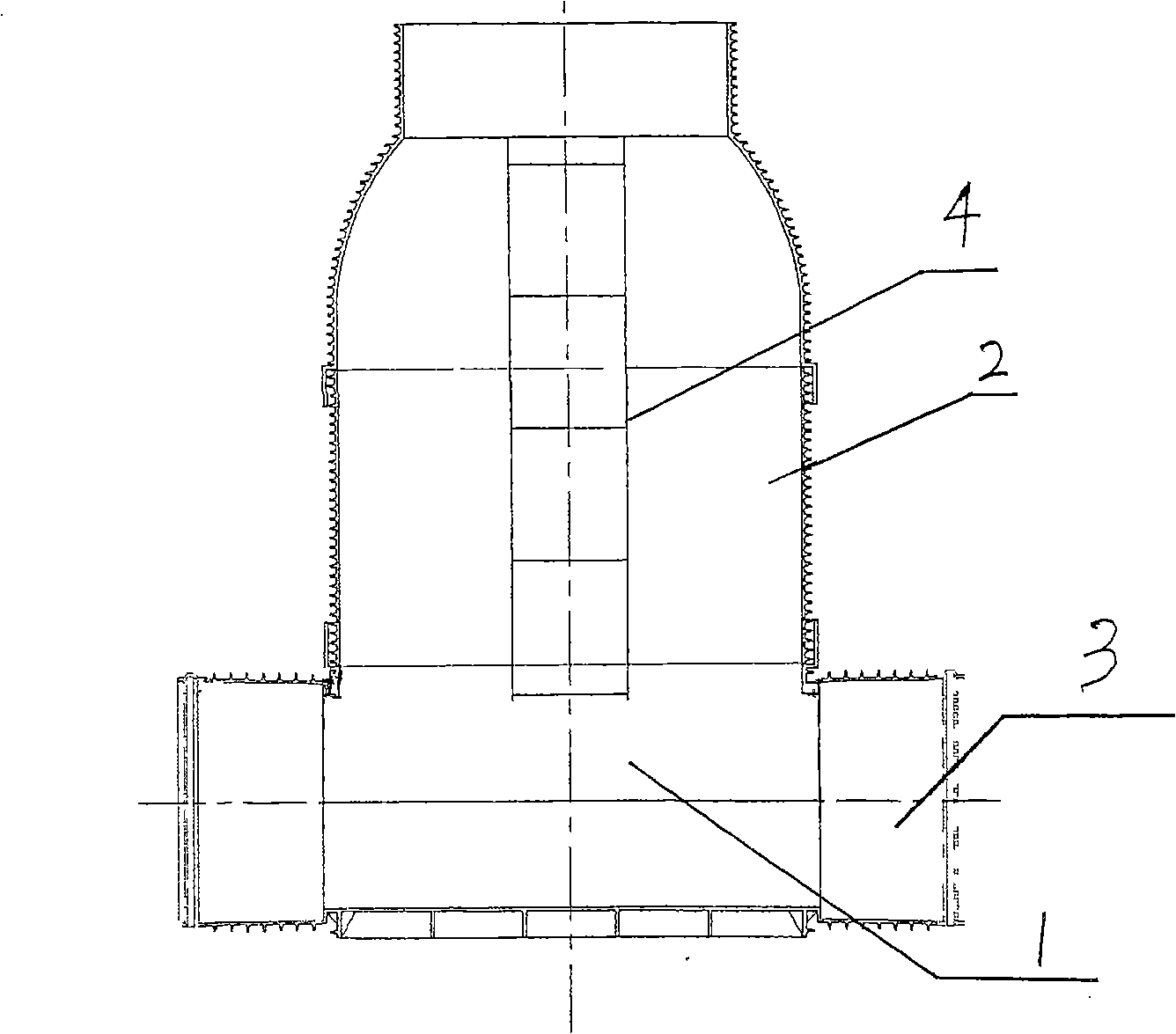 Faucet built-in type inspection shaft