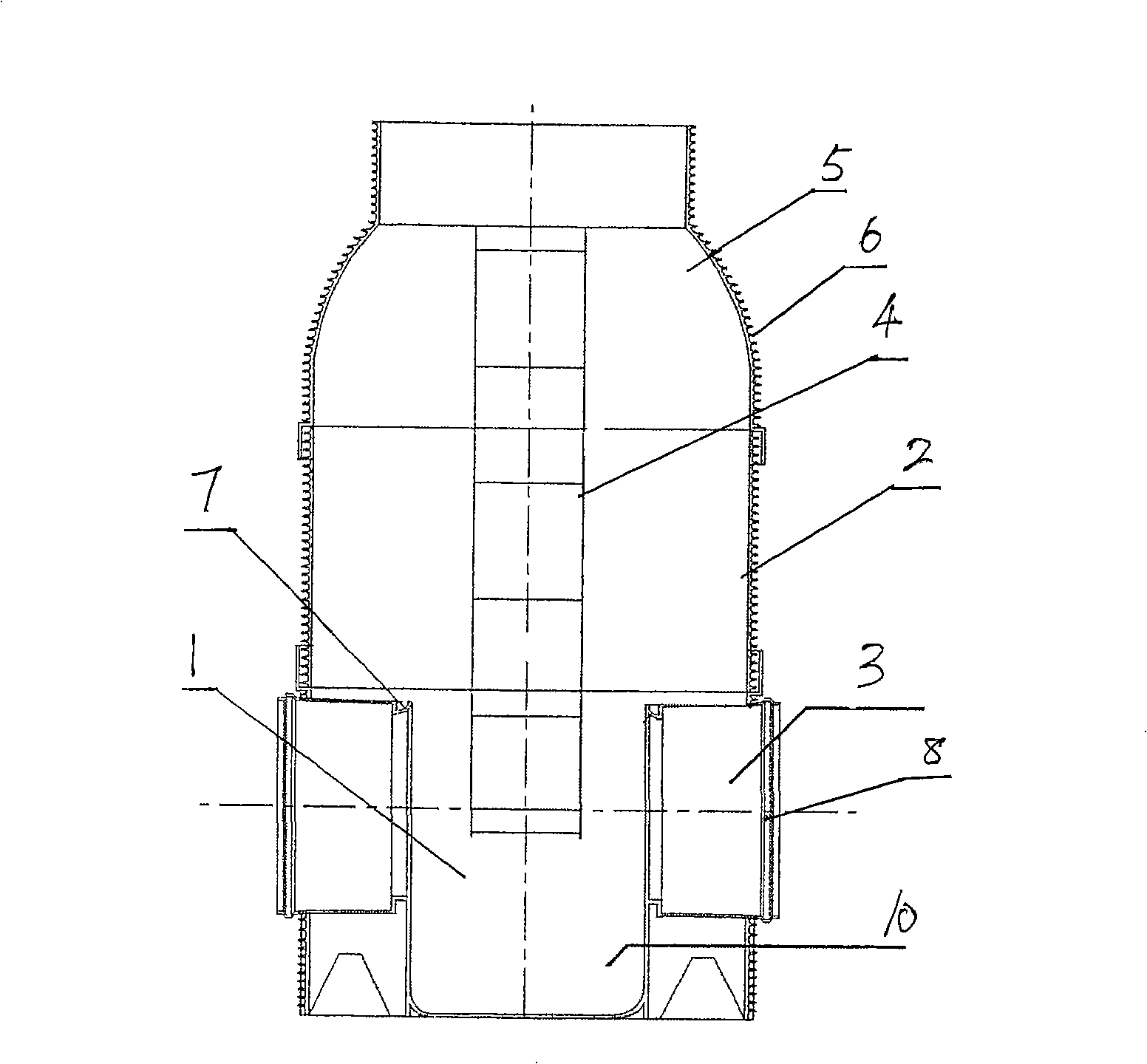 Faucet built-in type inspection shaft