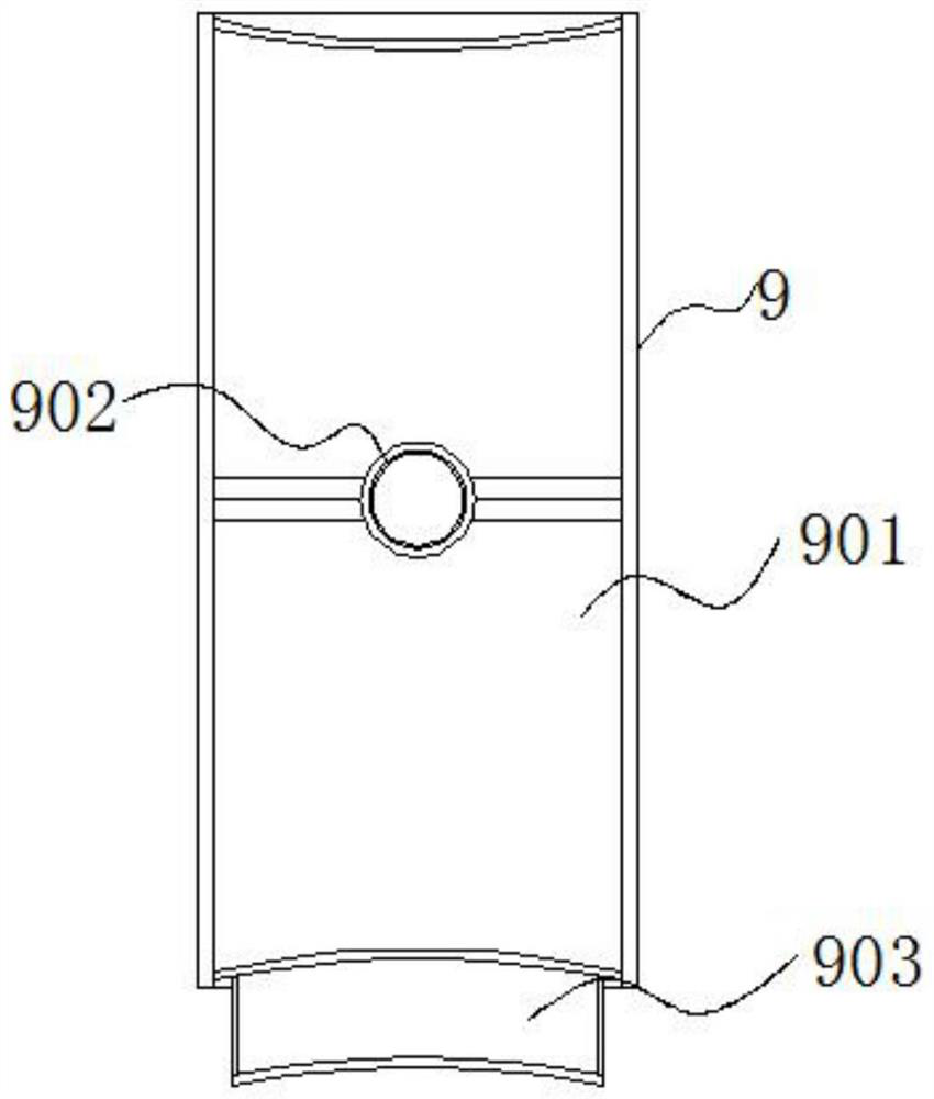 Wall whitewashing brush with telescopic adjusting structure for building construction