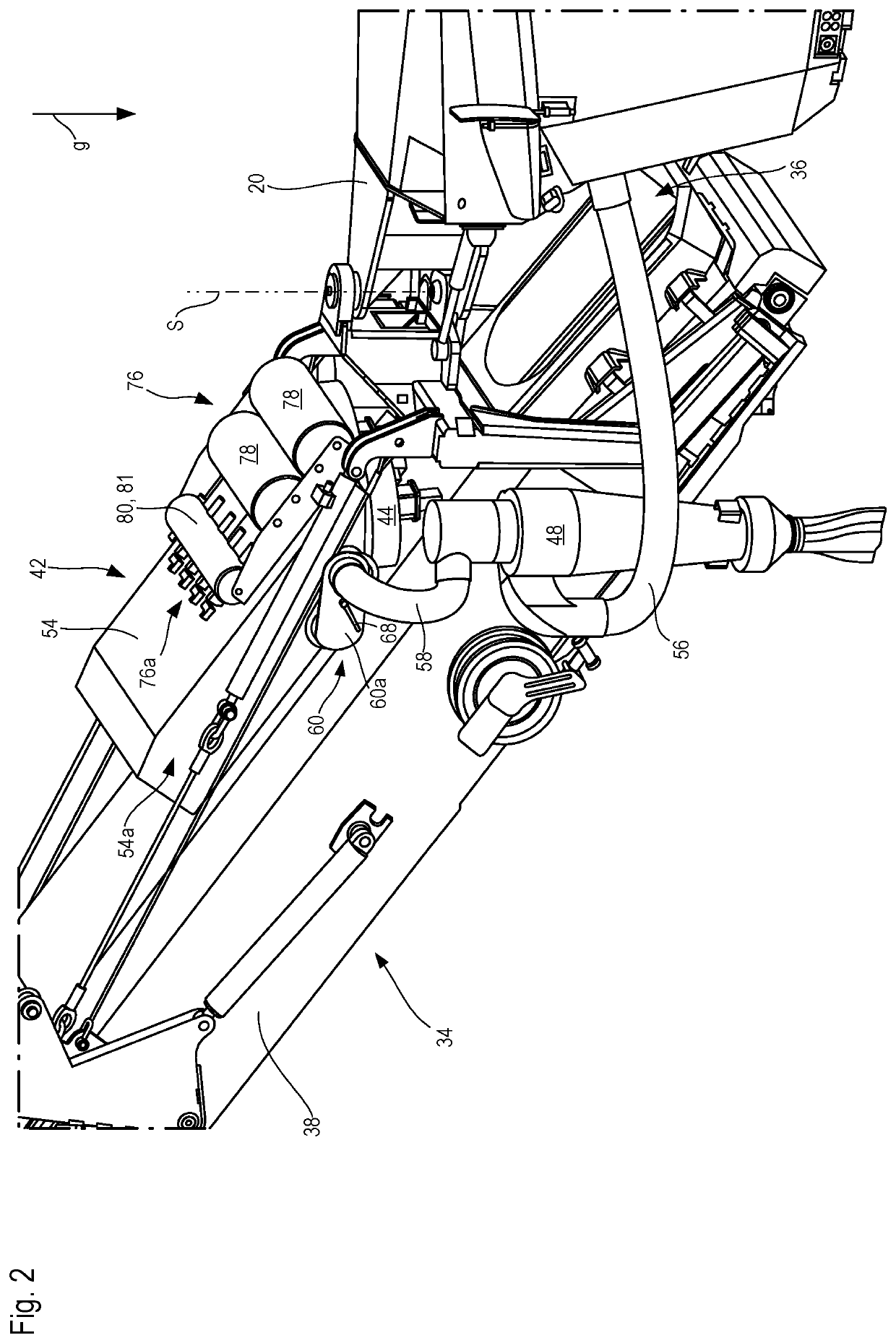 Earth working machine having a filtered dust extraction system with an elastically deformable filter housing