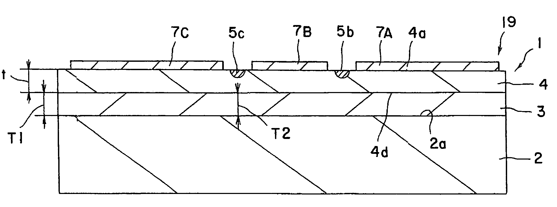 Optical waveguide device, and a travelling wave form optical modulator