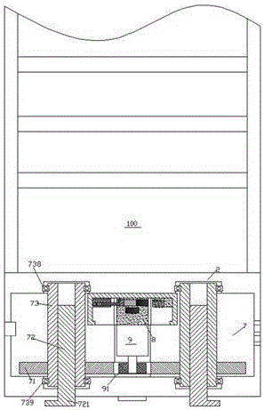 Electrical switch cabinet device capable of electrically adjusting levelness