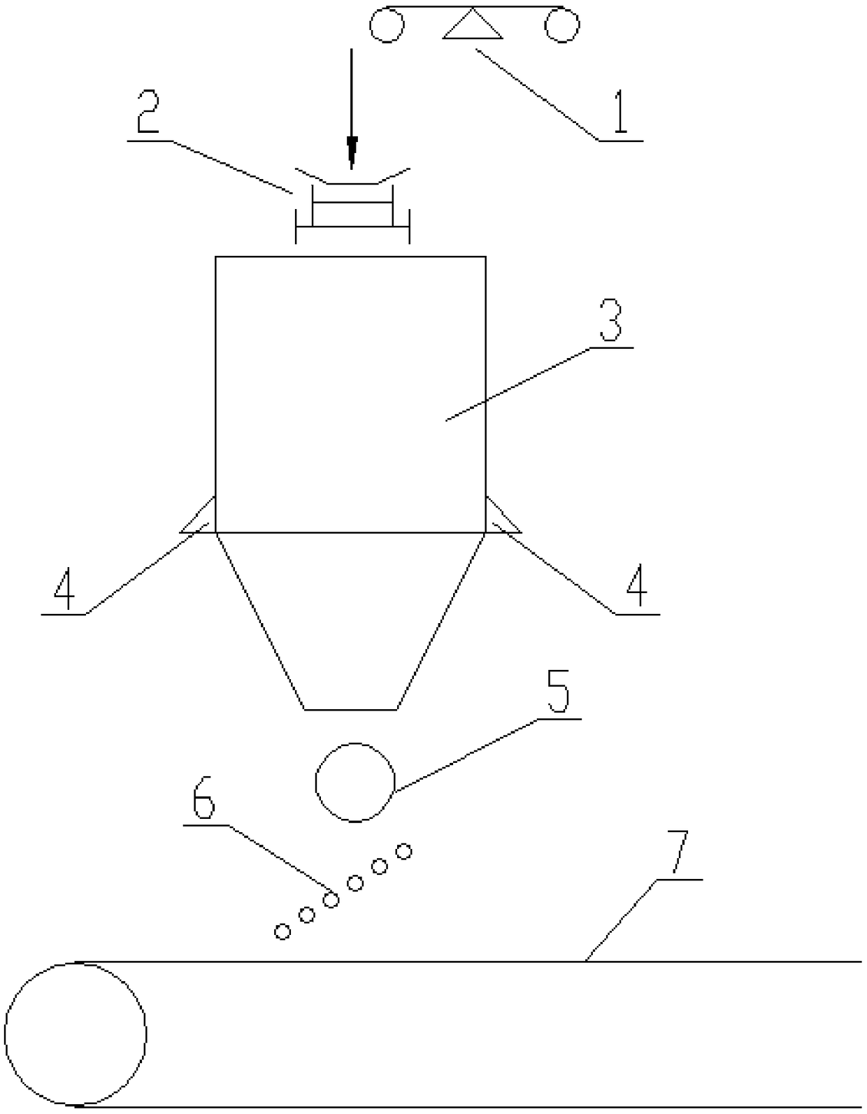 System and method for controlling material level of sintering mixing material bin