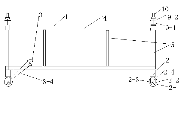 Transfer car of conjoined fermentation tank turning machine