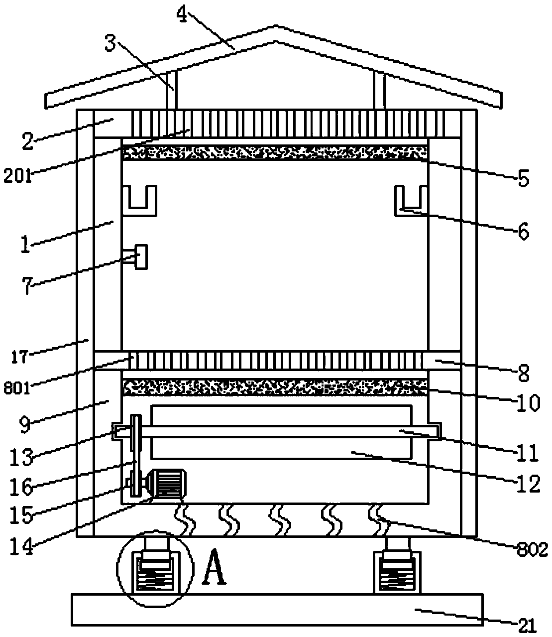 Environment-friendly transformer cabinet device