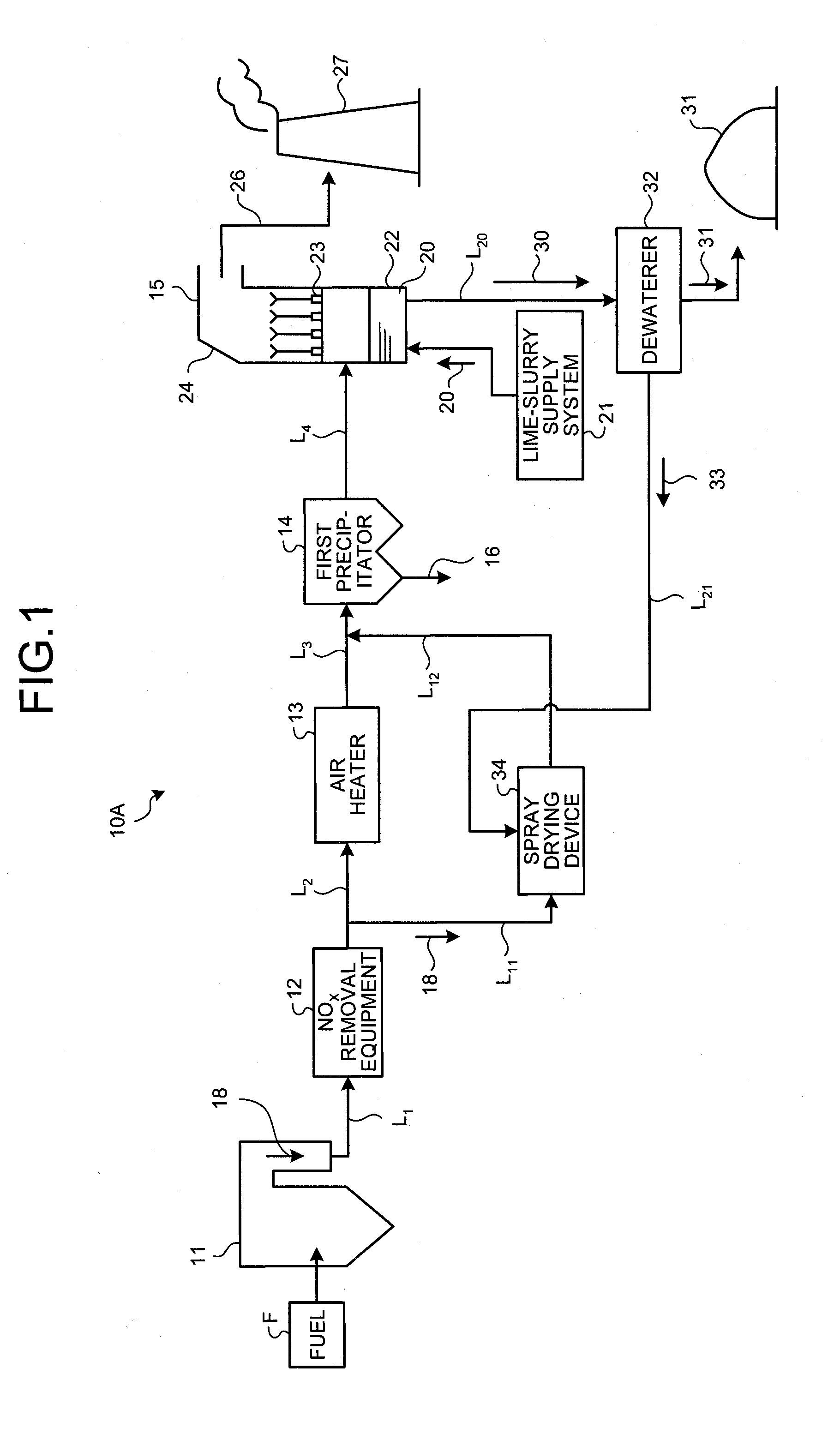 Air pollution control system and air pollution control method, spray drying device of dewatering filtration fluid from desulfurization discharged water, and method thereof