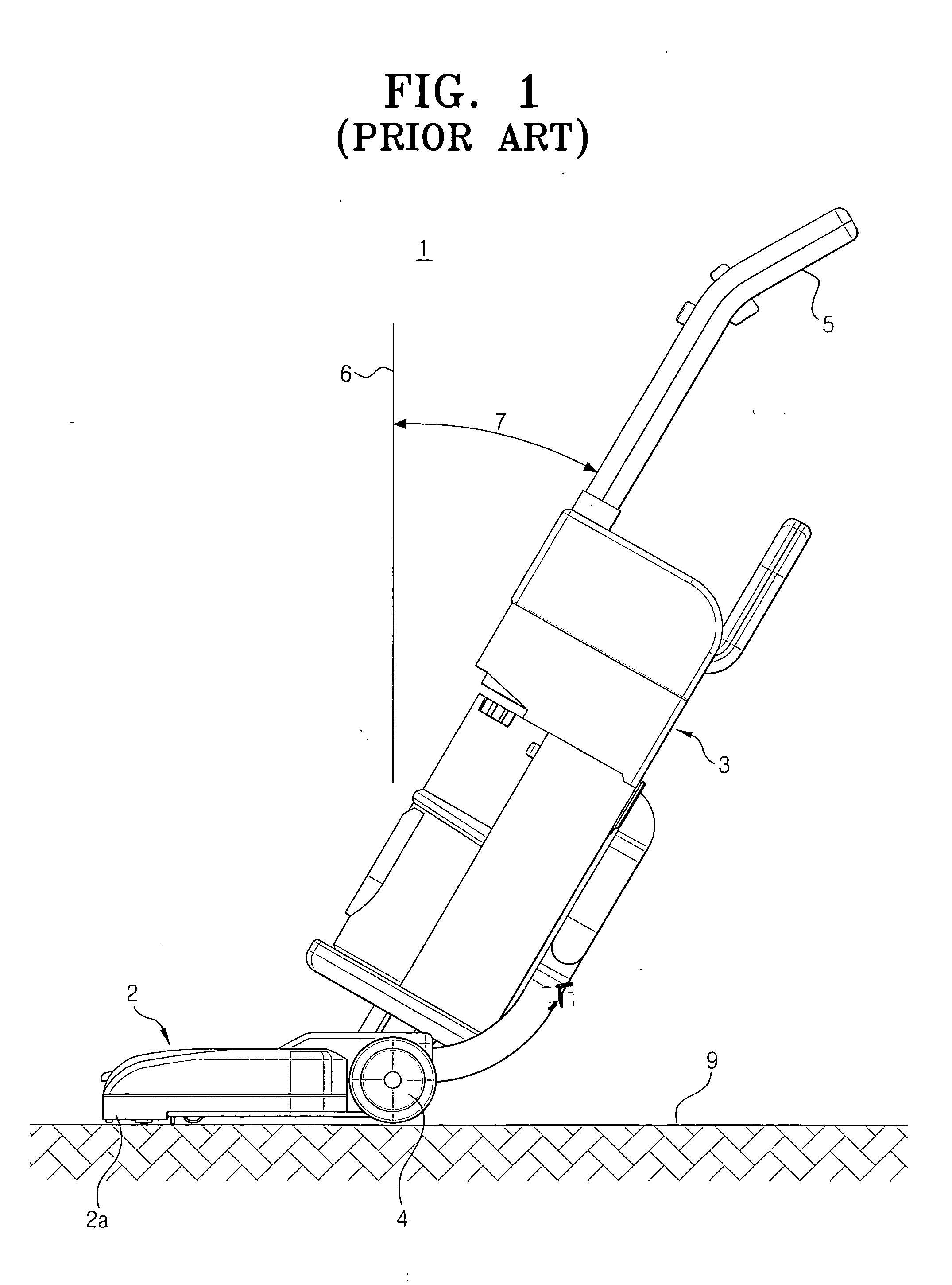 Up-right type vacuum cleaner