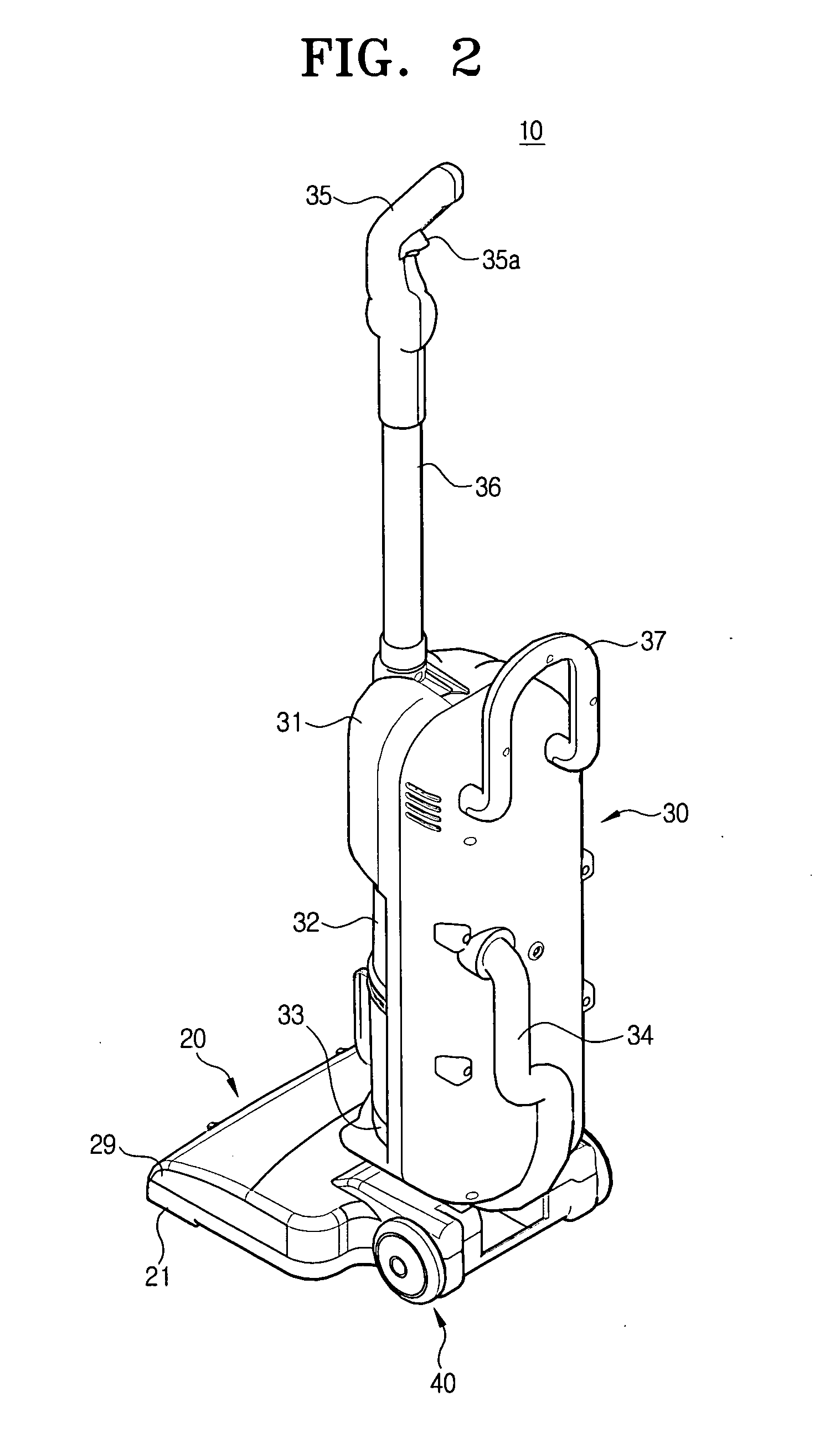 Up-right type vacuum cleaner