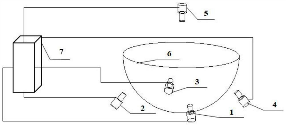 Visual positioning feedback method for cable net type chain nodes