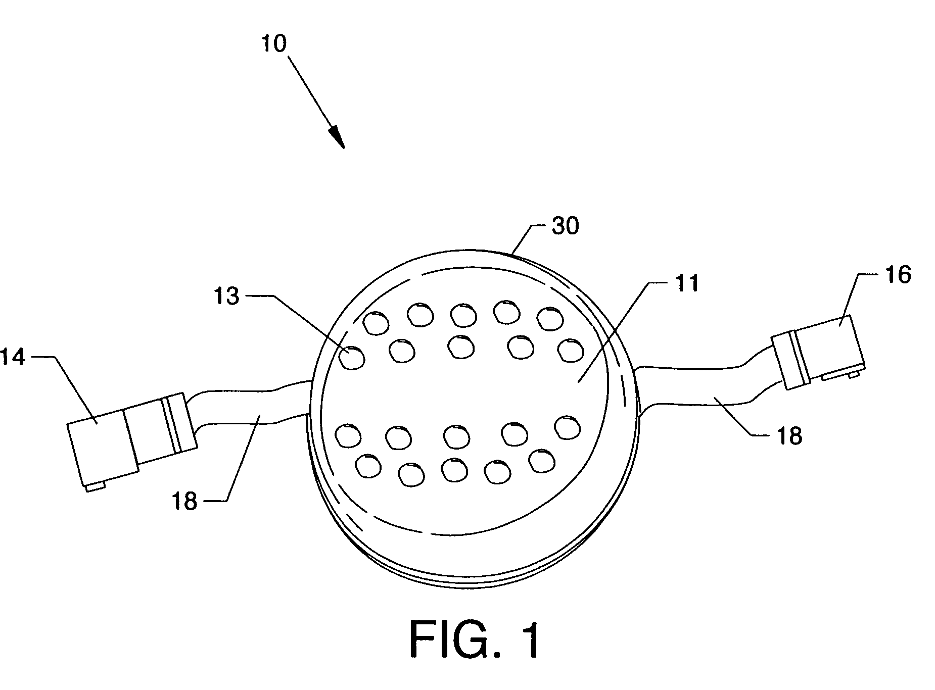 Flexible pixel element and signal distribution means