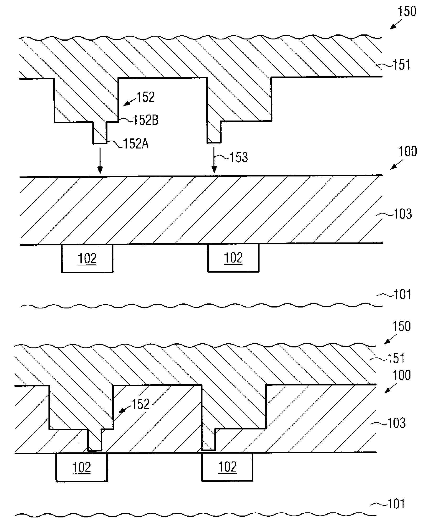 NANO imprint technique with increased flexibility with respect to alignment and feature shaping