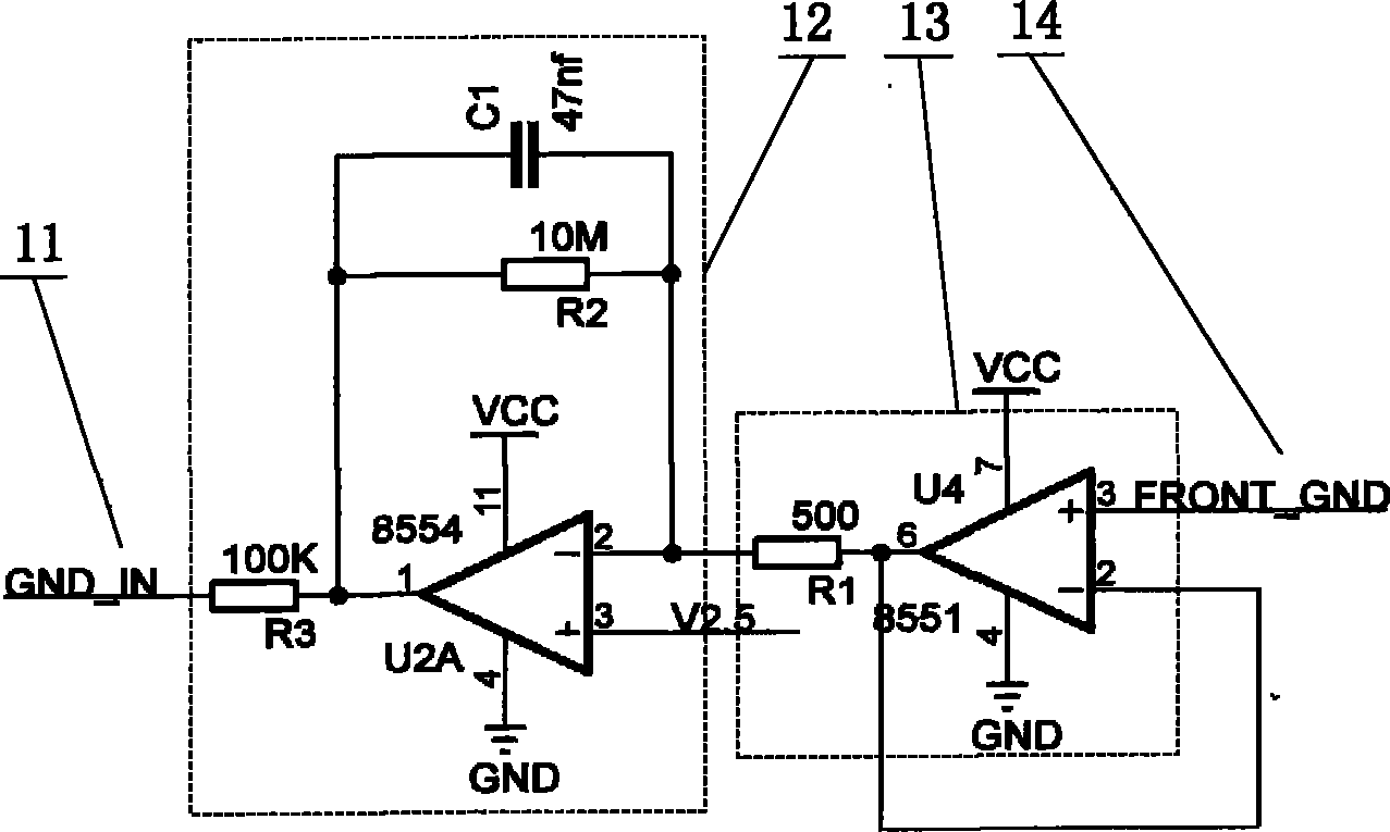 Active double electrode surface electromyography sensor