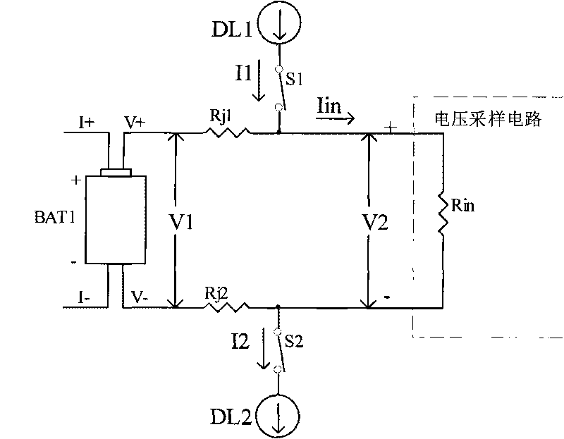 Method for detecting poor contact of battery voltage testing terminals