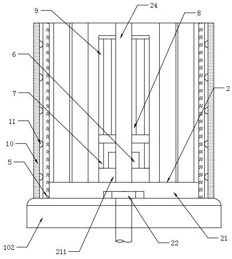 Dehydrating and cooling equipment used for production of printing rotary screens