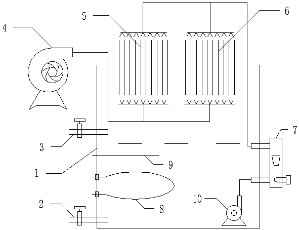 Dynamic simulation experiment device for circulating cooling water system and running method thereof