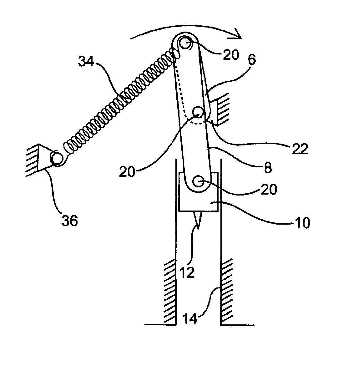 Lancing device with automatic stick and return