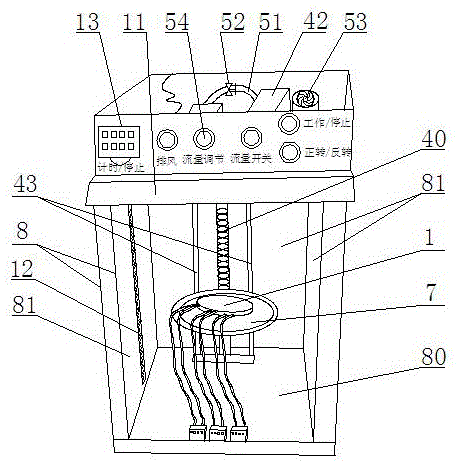 Device for measuring variation of internal temperature during combustion of polymer material