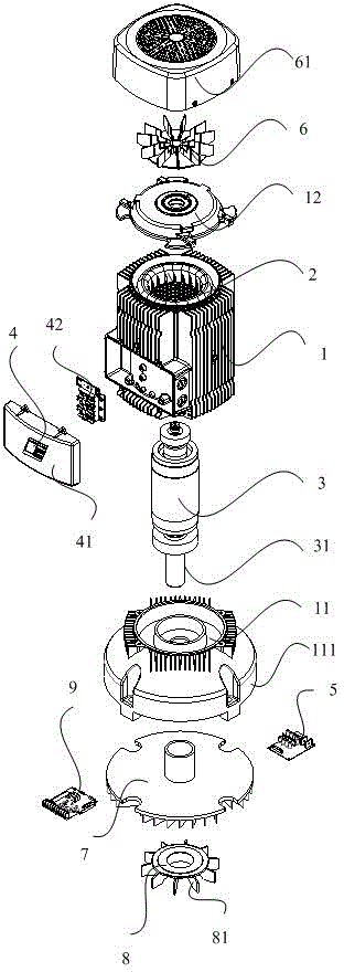 Variable frequency motor and water supply system