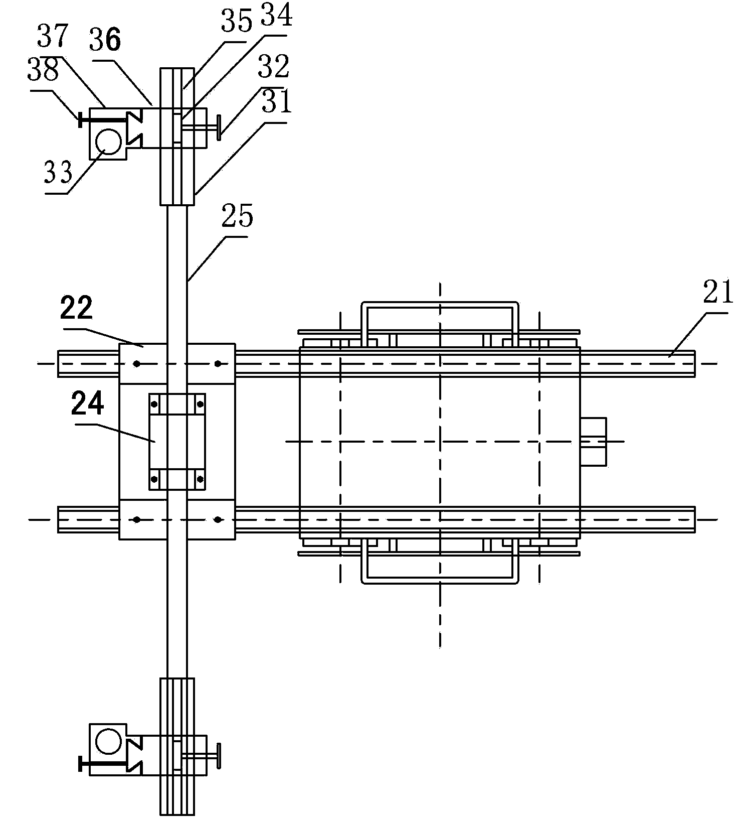 Shipbuilding track-free back burning machine