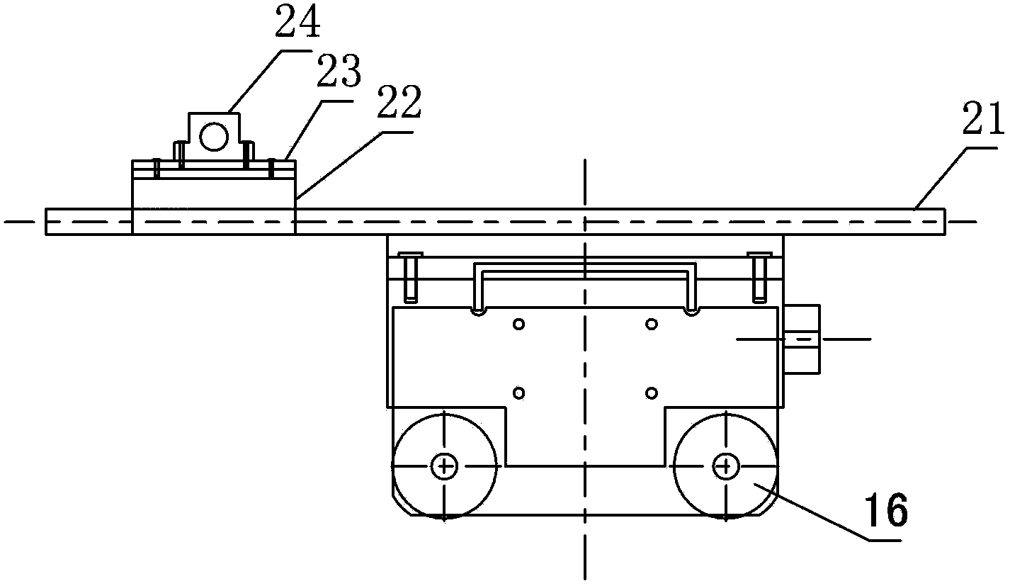 Shipbuilding track-free back burning machine