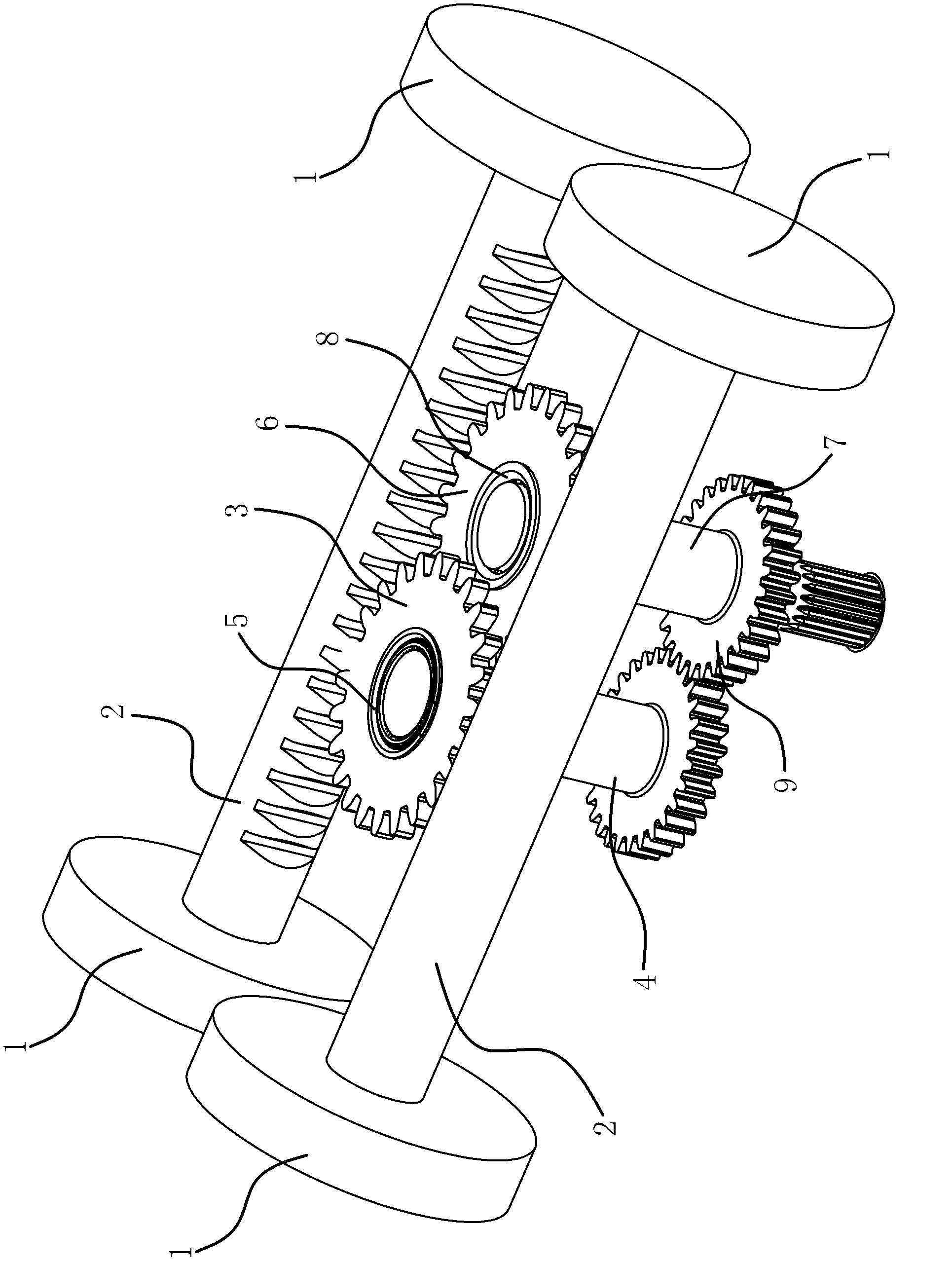 Combustion engine without crank shaft connection rod