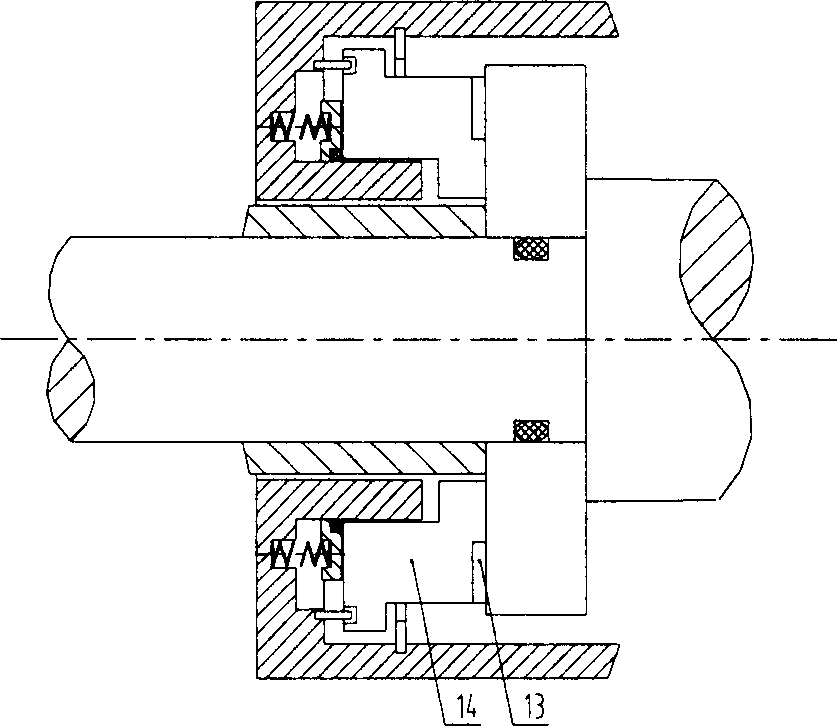 Unit for sealing end surface of 3D helical flute with double helix angles