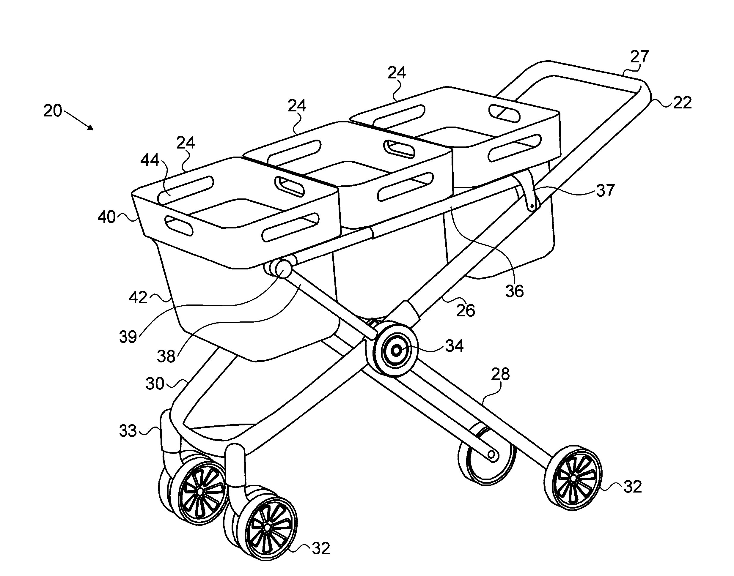 Modular shopping cart