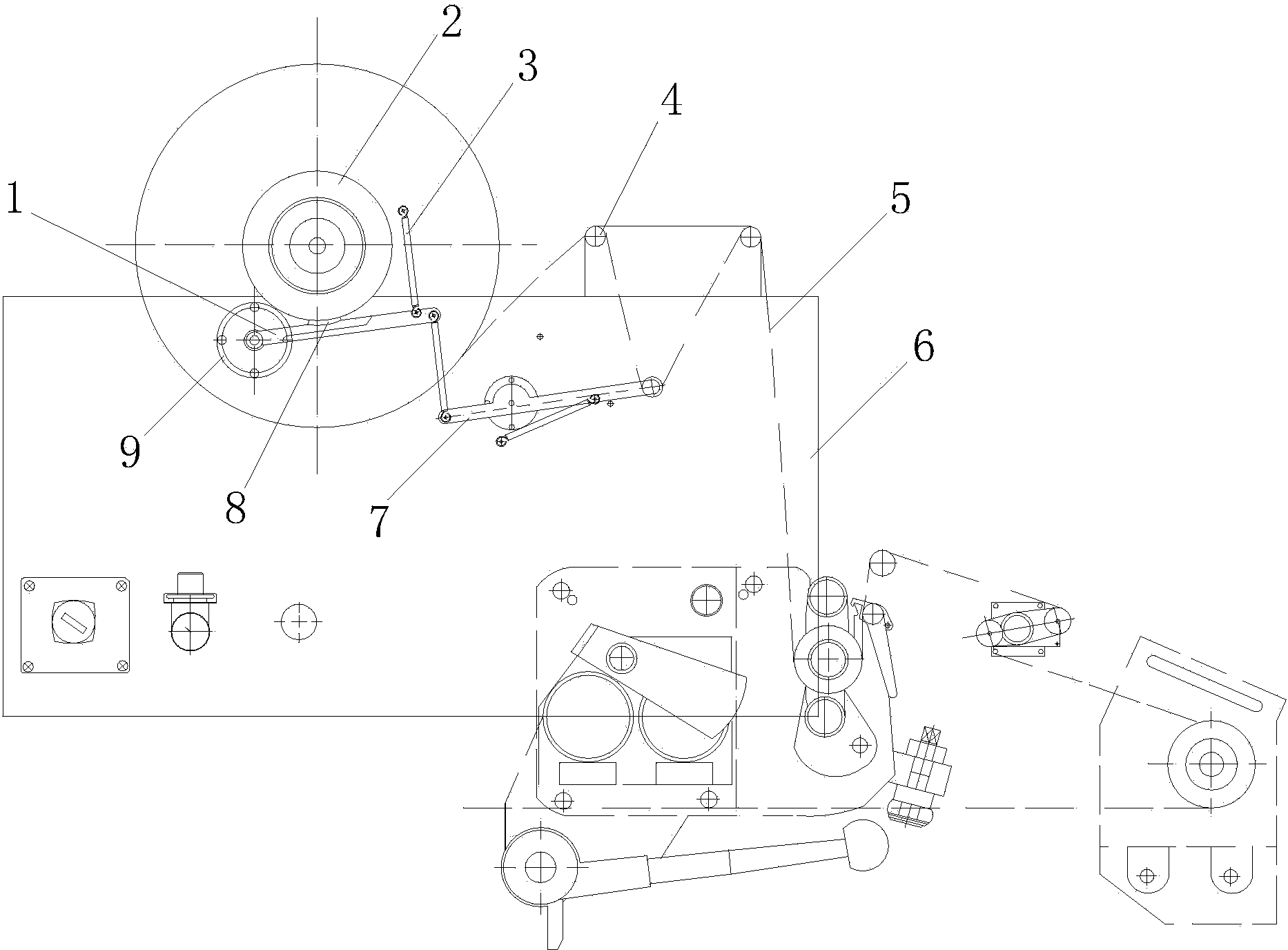 Tipping paper placing device