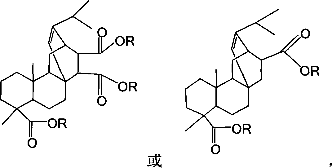 Rosin polyester polyol for flame-retardant rigid polyurethane foam plastic and preparation method and application thereof