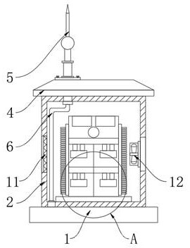 A power distribution cabinet and power distribution system with lightning protection and remote monitoring functions