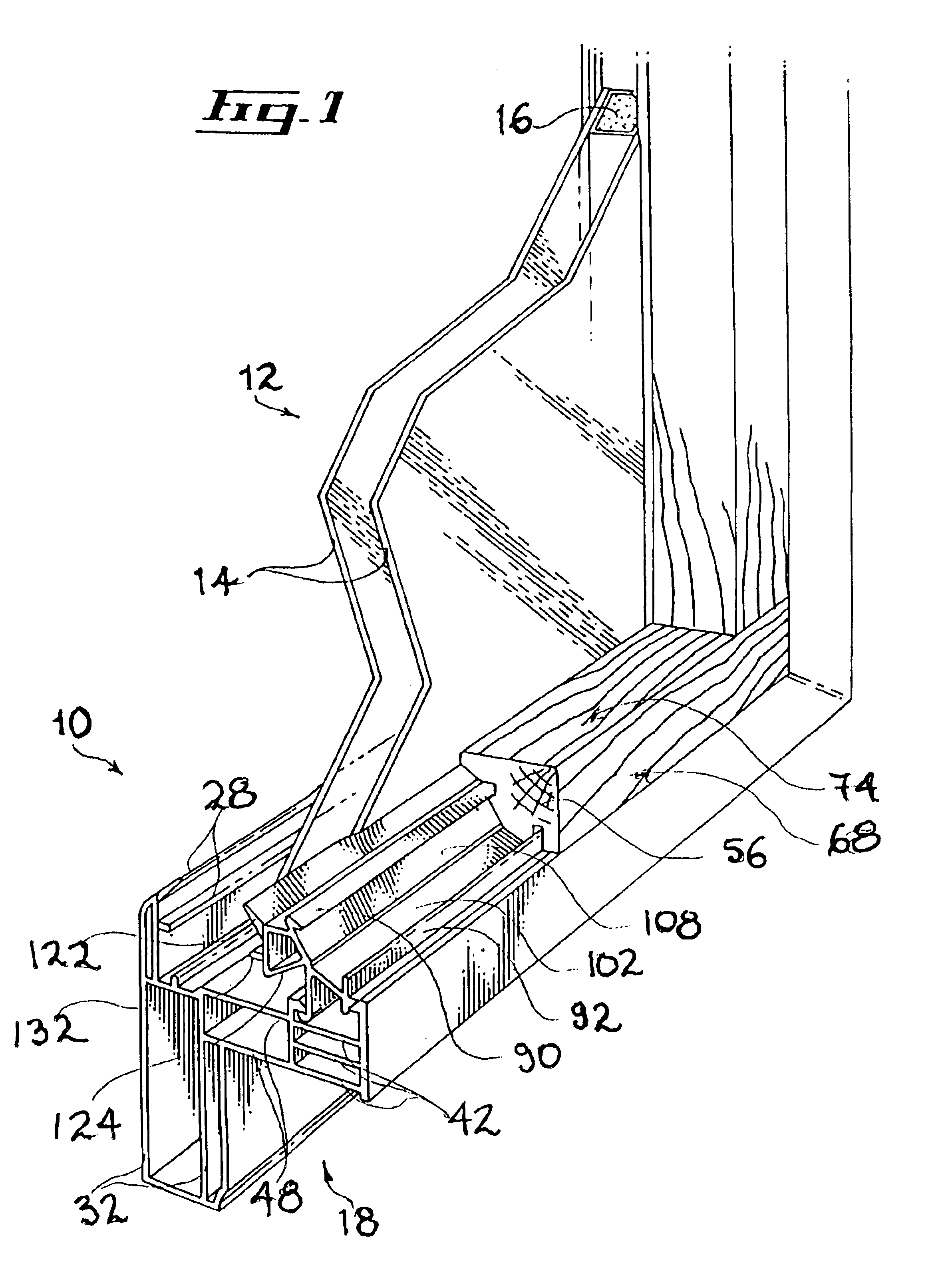 Condensation evacuating window sill