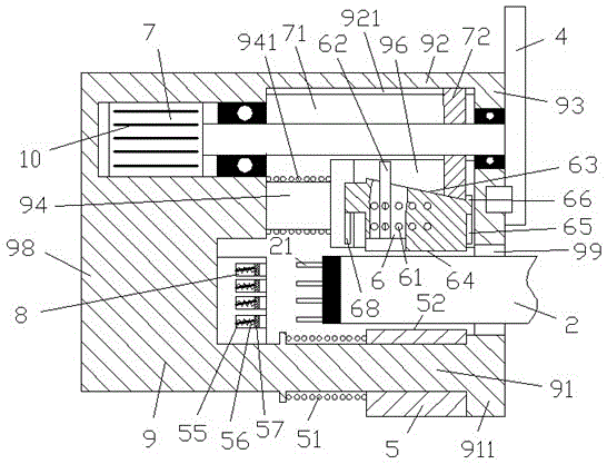 Power supply device used for flexible circuit and provided with cooling fins and metal press plate