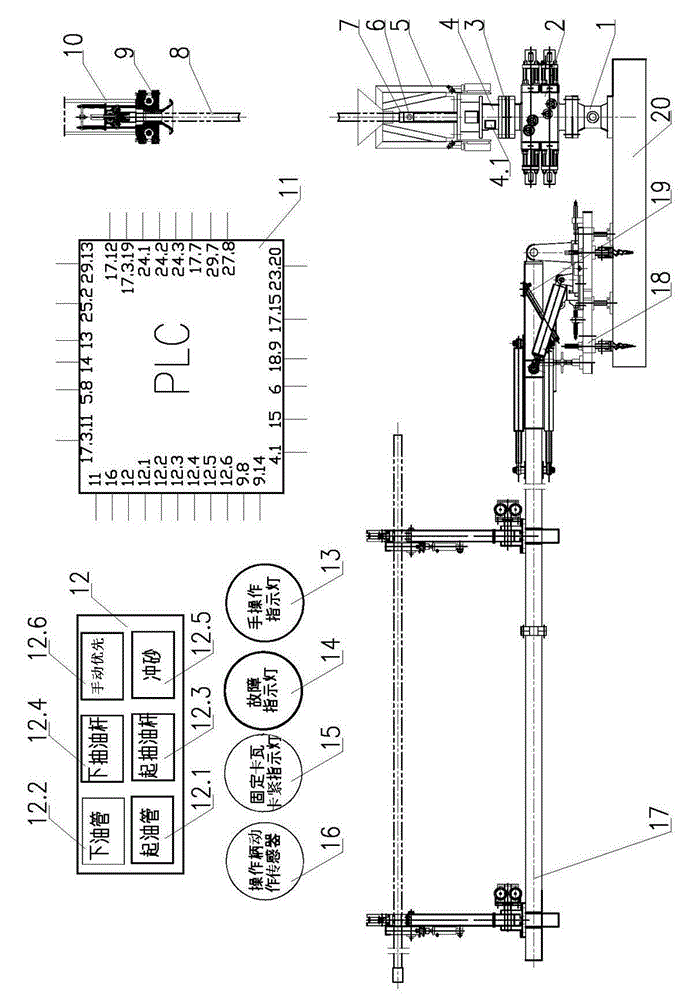 Automatic running and pulling system of oilfield workover string