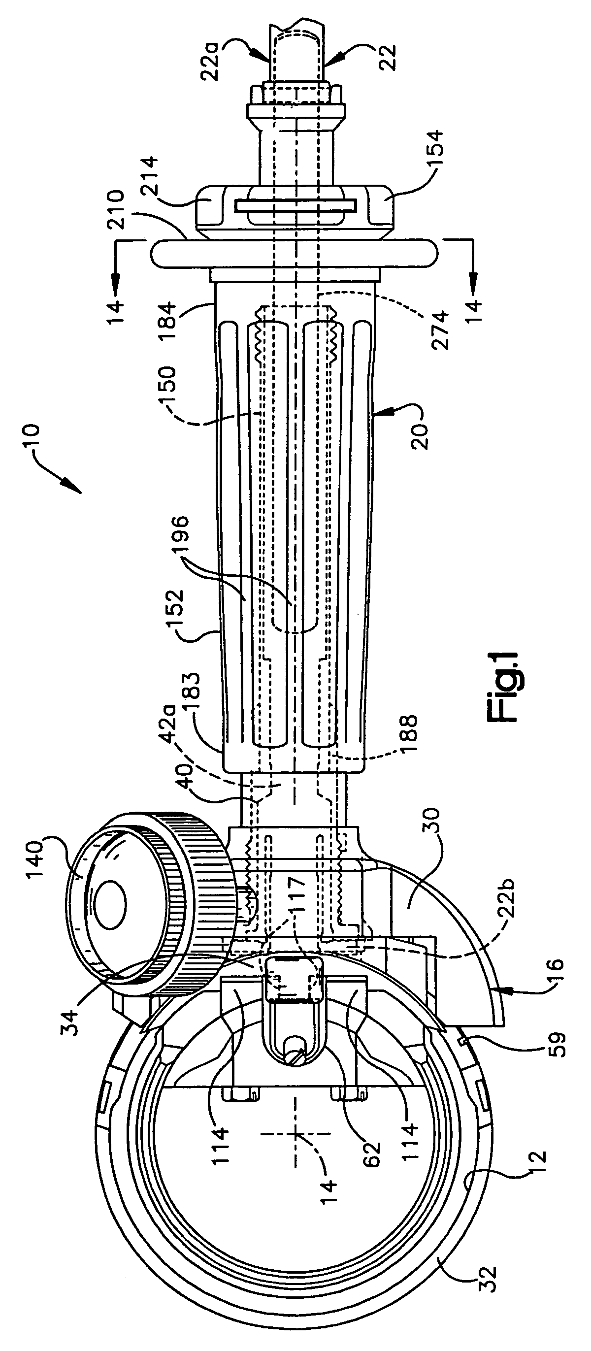 Power operated rotary knife