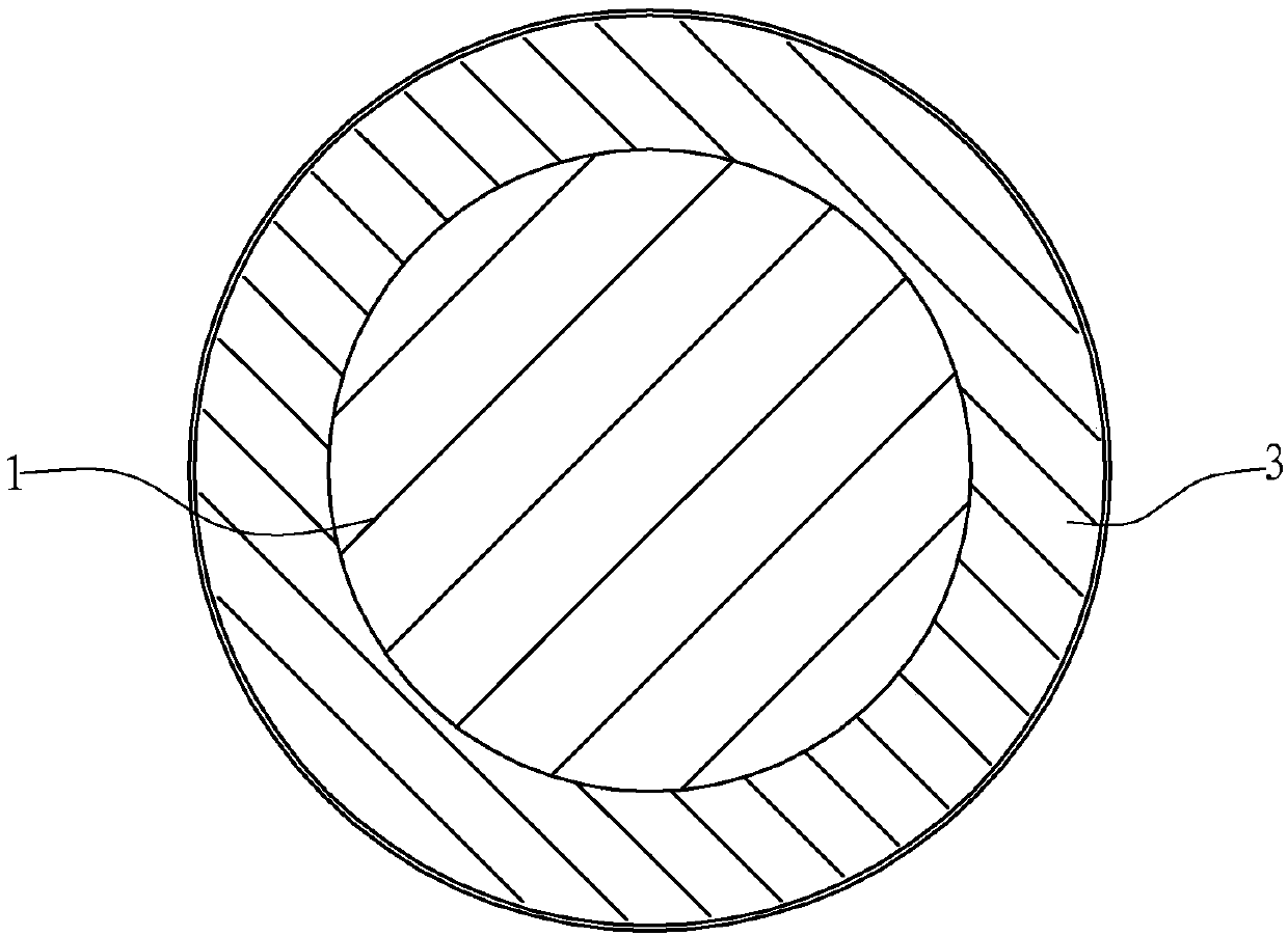 Electrode wire for unidirectional wire electric discharge machining and preparation method thereof