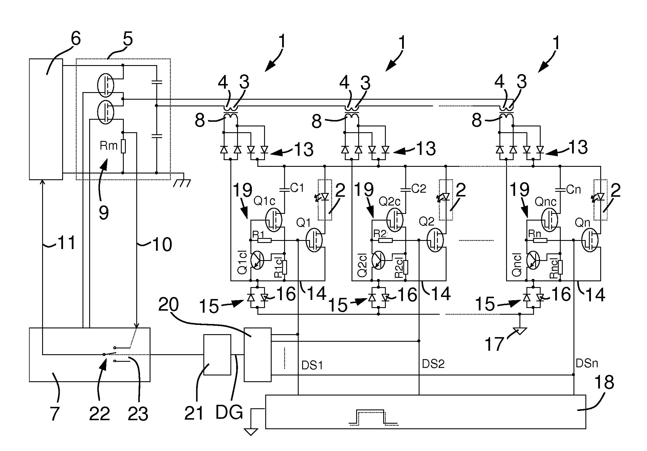 Control circuit for LED backlighting