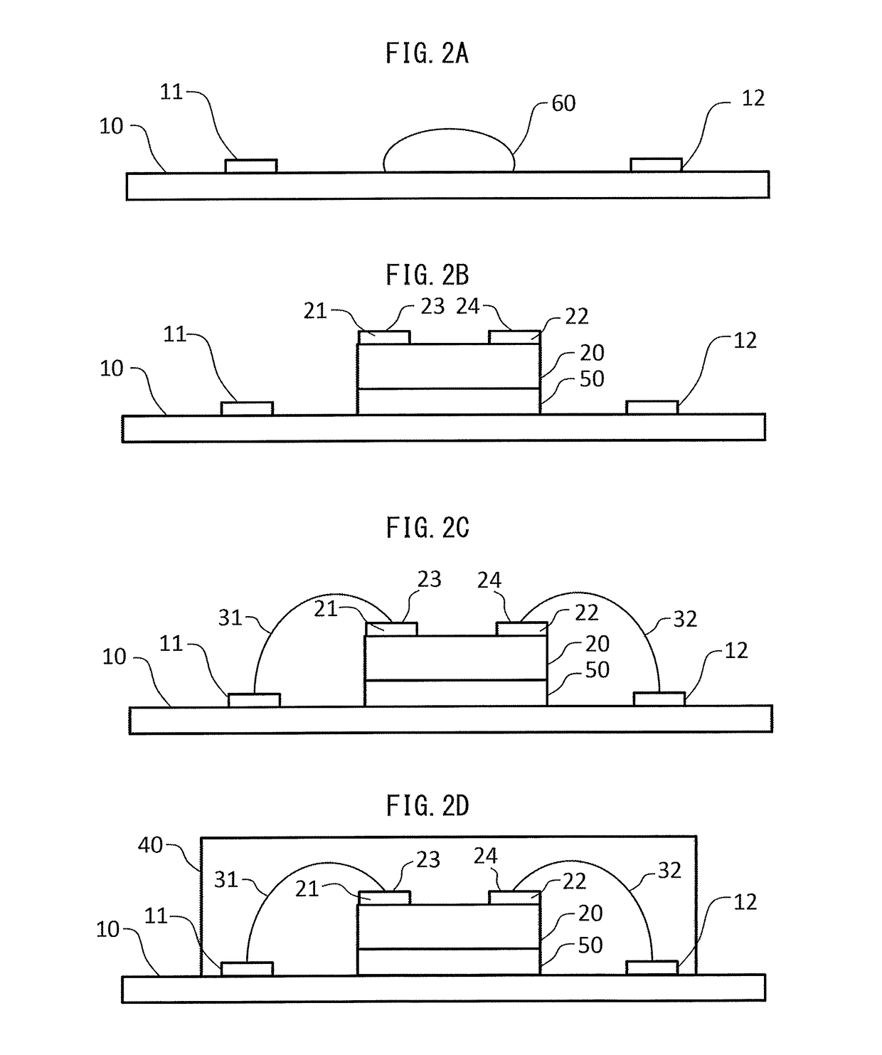 Condensation reaction-type die bonding agent, LED light emitting device and method for manufacturing same